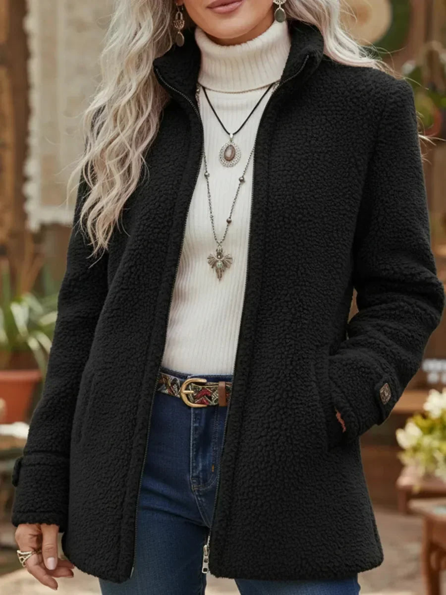 Vanessa | Chaqueta de Forro Polar Sherpa Completa y Acogedora