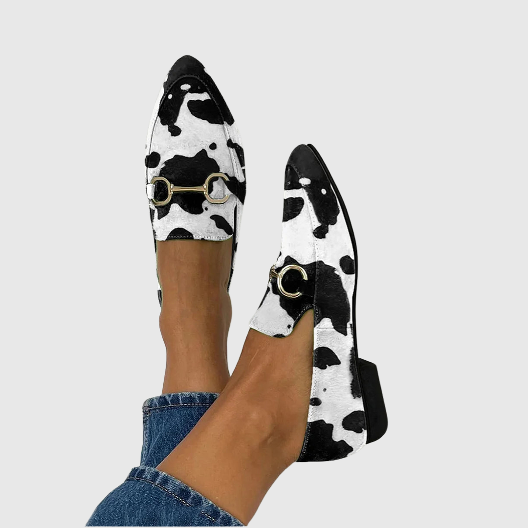 Anna | Mocasines para Mujer Estampados con Hebilla