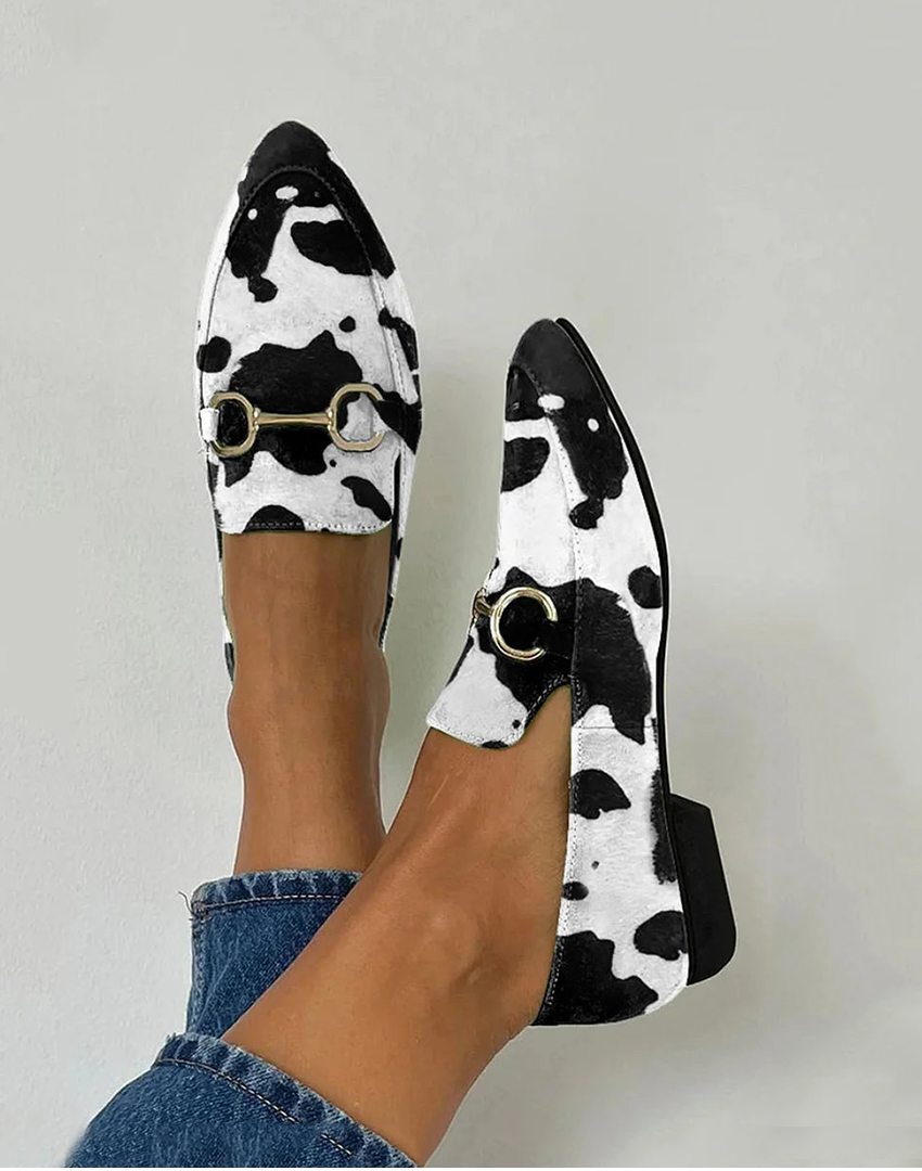 Anna | Mocasines para Mujer Estampados con Hebilla