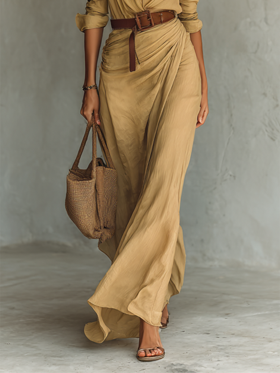 Sofia - Maxi vestido con cinturón