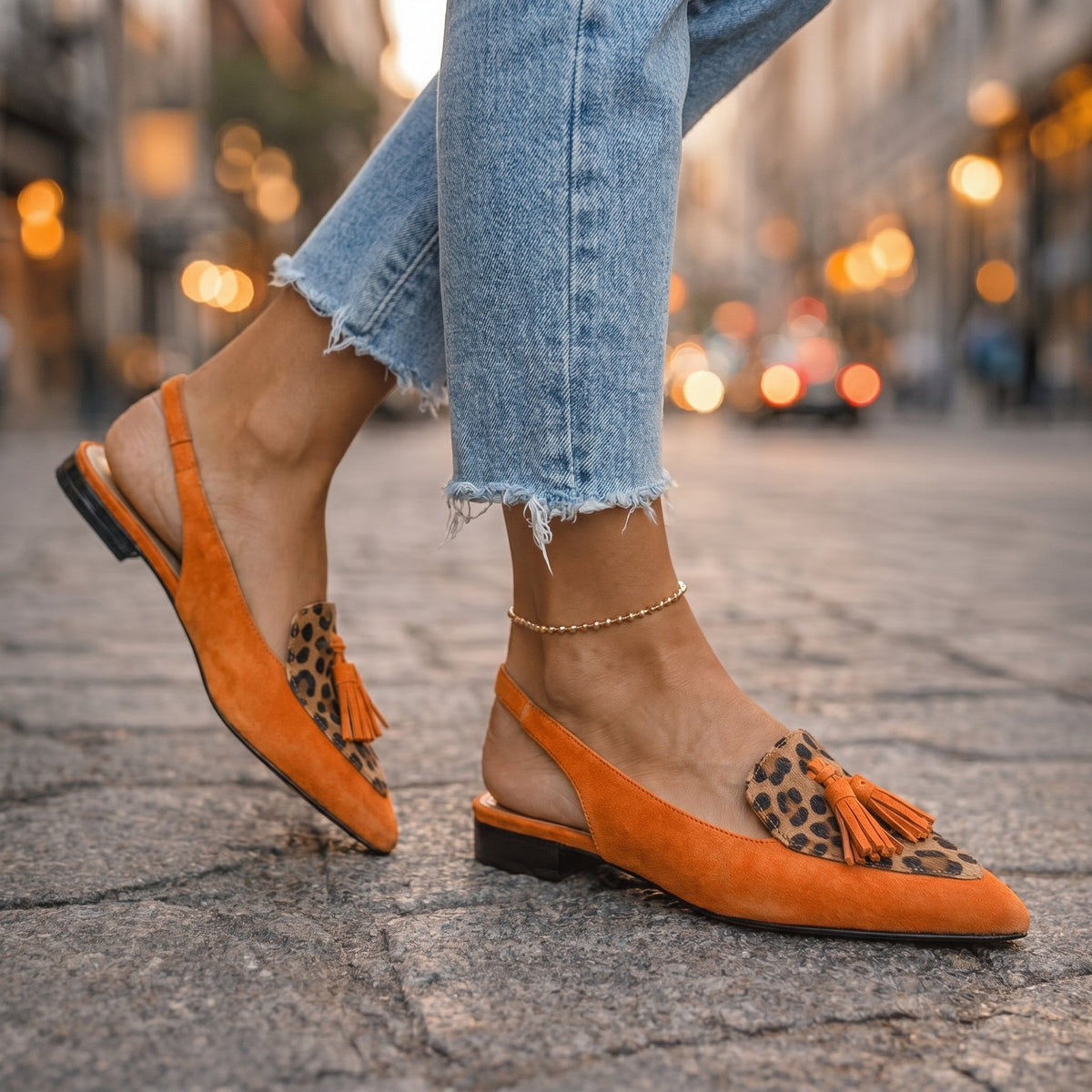 Elena | Sandalias de Mujer con Tiras y Flecos
