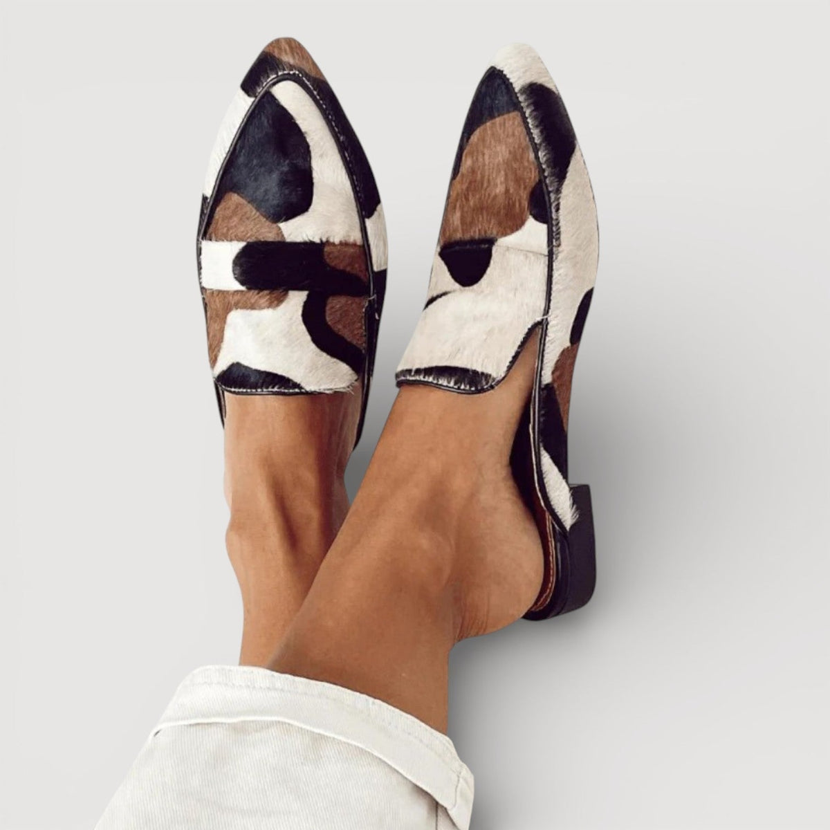 Maria | Mocasines Mujer Estampado Vaca