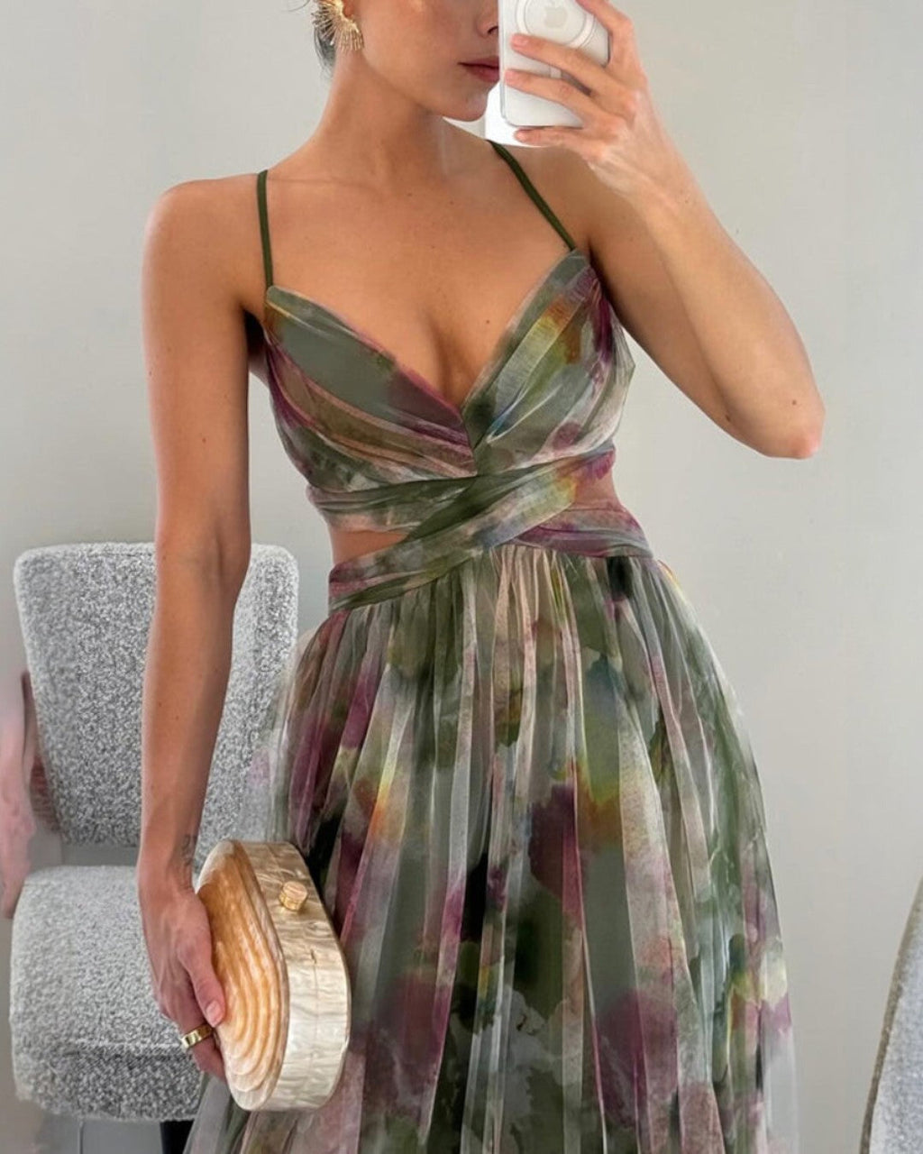 Bella - Vestido largo floral elegante