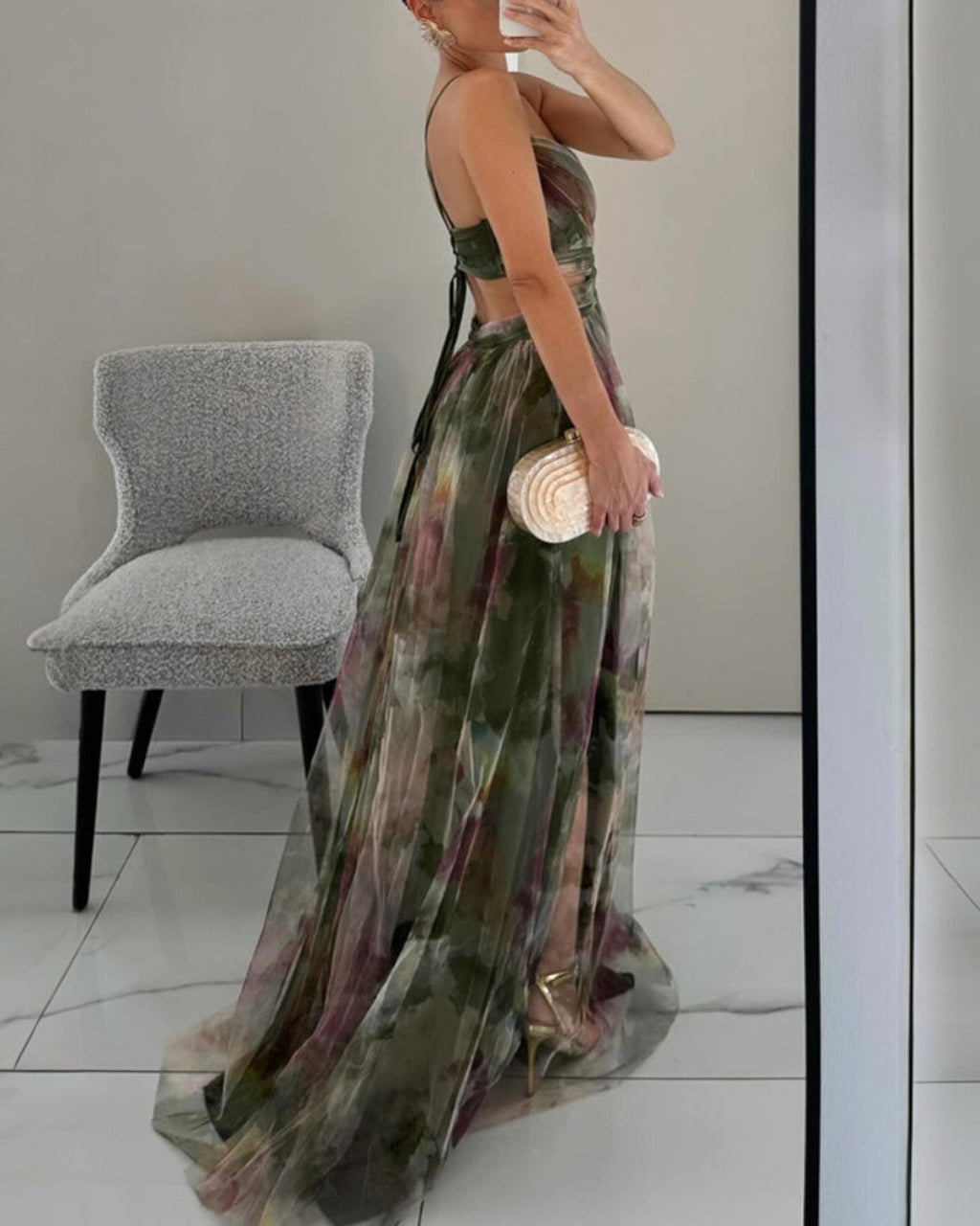 Bella - Vestido largo floral elegante