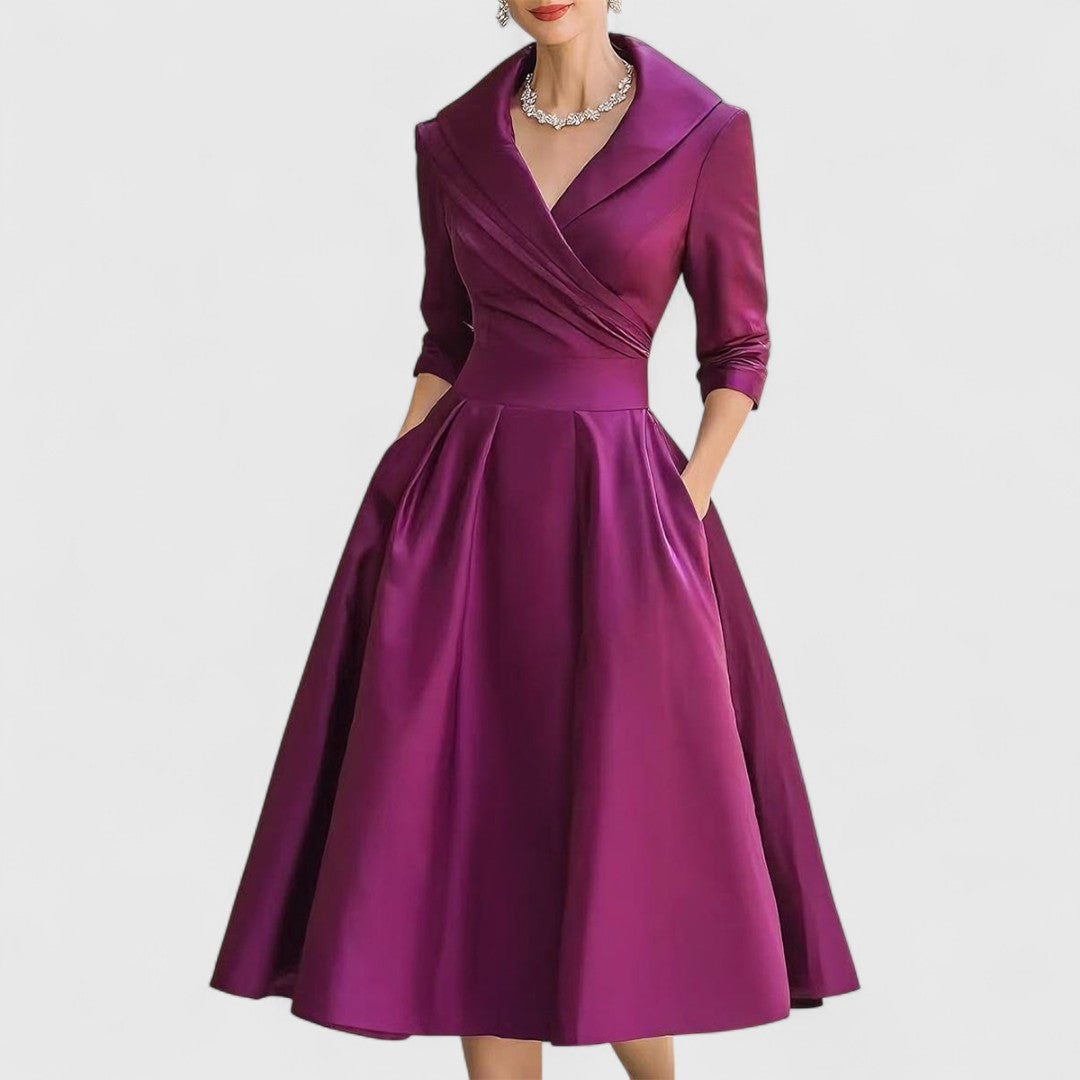Marley Quinn - Vestido midi elegante