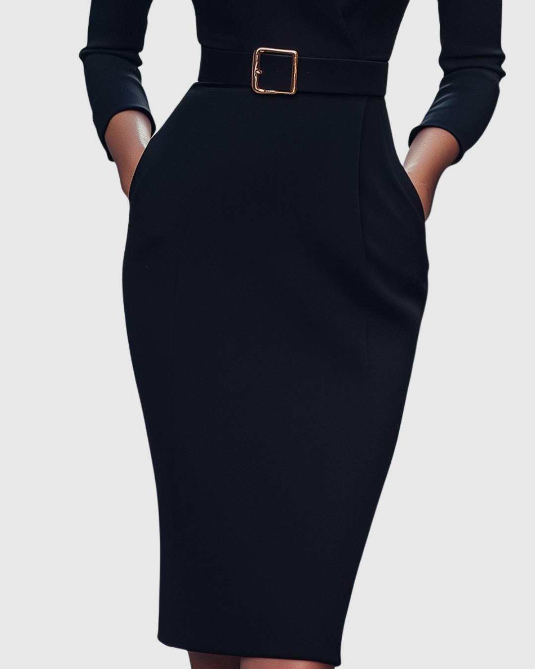 Claribel - Vestido midi sofisticado