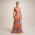 Bella - Vestido largo floral elegante
