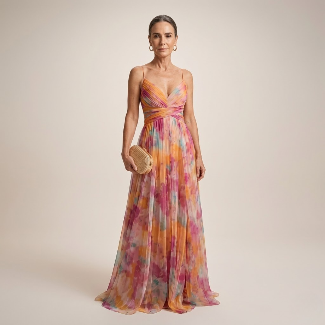 Bella - Vestido largo floral elegante