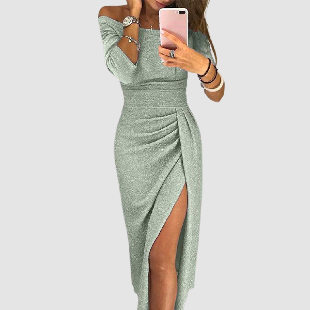 Eirian - Vestido de gala con cuello halter