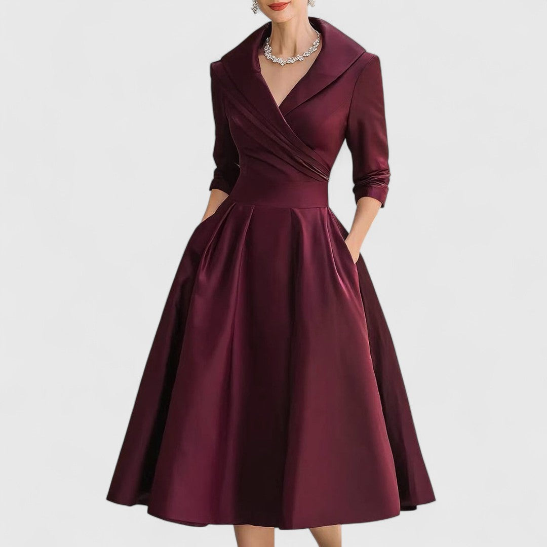 Marley Quinn - Vestido midi elegante