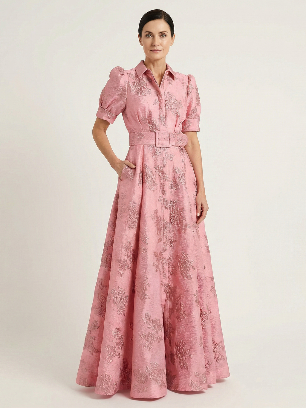 Molly - Vestido elegante con mangas abullonadas