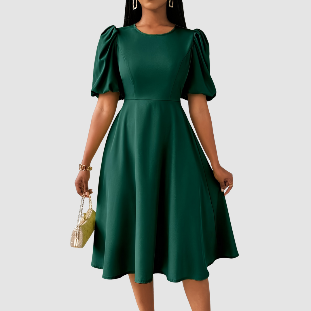 Clara Bloom - Vestido midi sofisticado