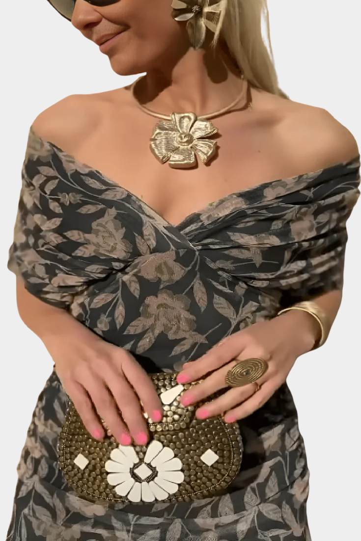 Sophia - Vestido plisado elegante que disimula el vientre