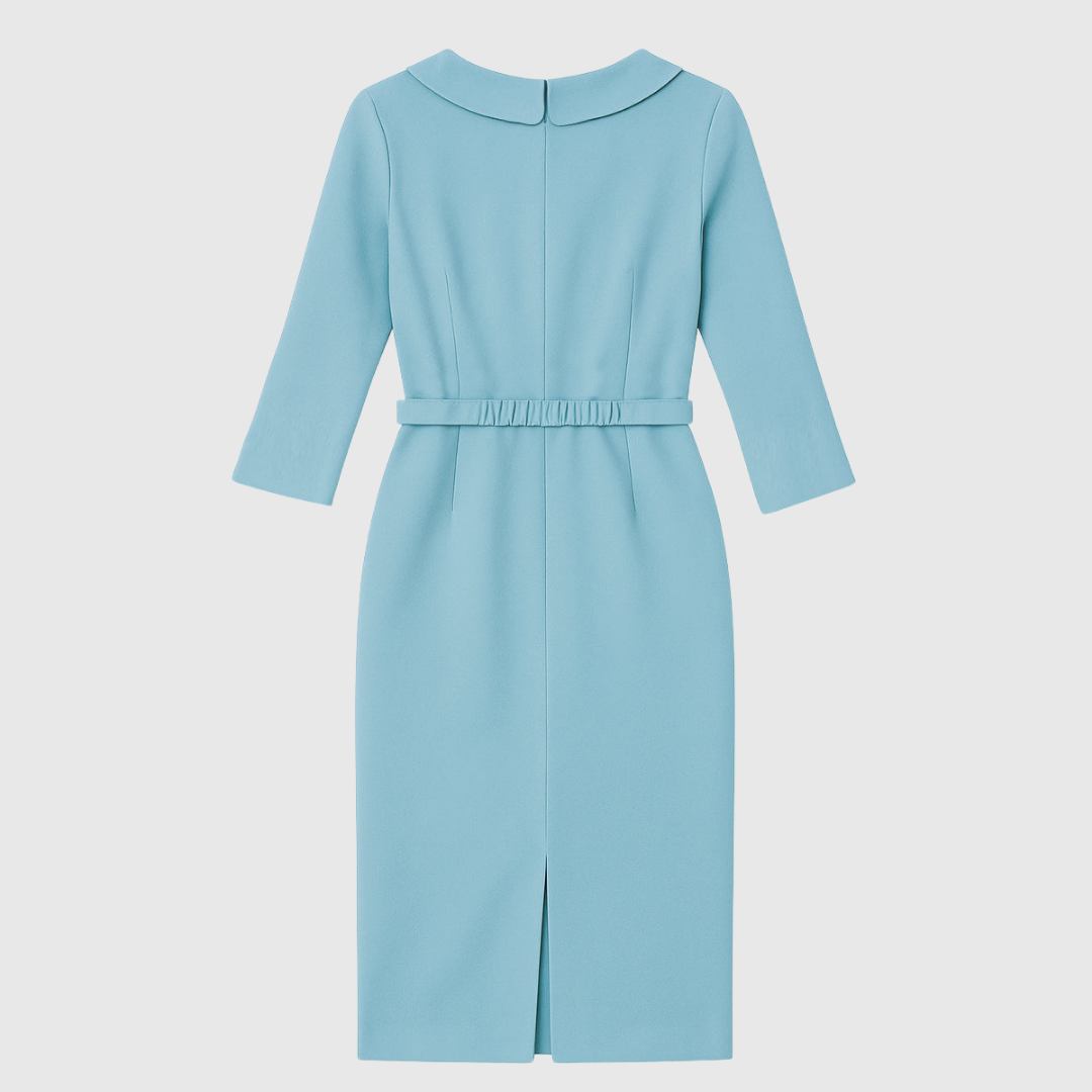 Alice - Vestido midi lápiz drapeado