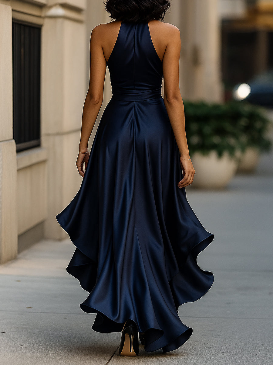 Amelya - Vestido largo cruzado de noche