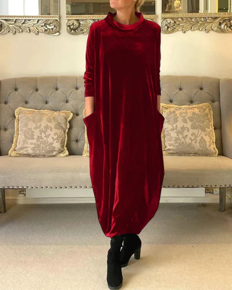Etta - Vestido elegante de otoño con bolsillos