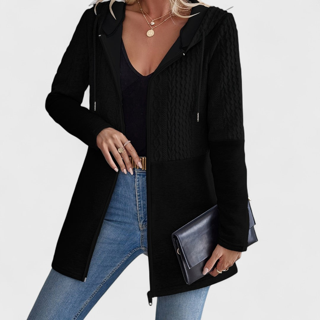 Valentino - Cárdigan largo con capucha para mujer
