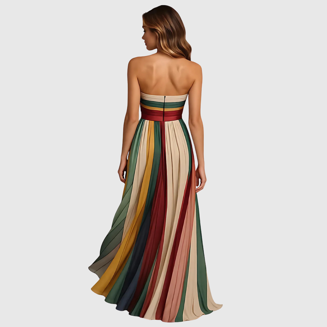 Isola - Vestido de noche plisado elegante