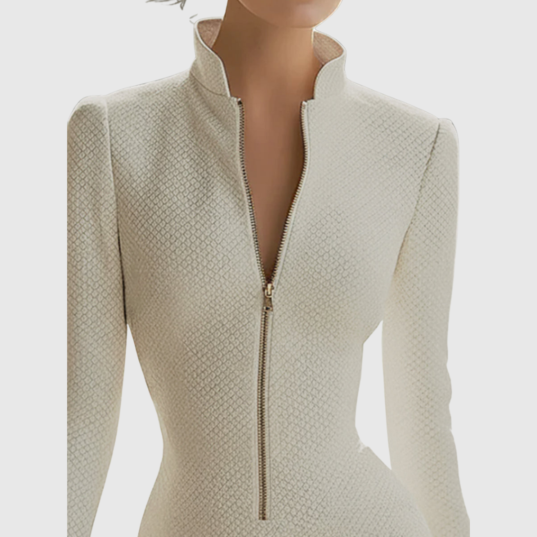 Harriet - Vestido corto efecto piel de silueta reloj de arena