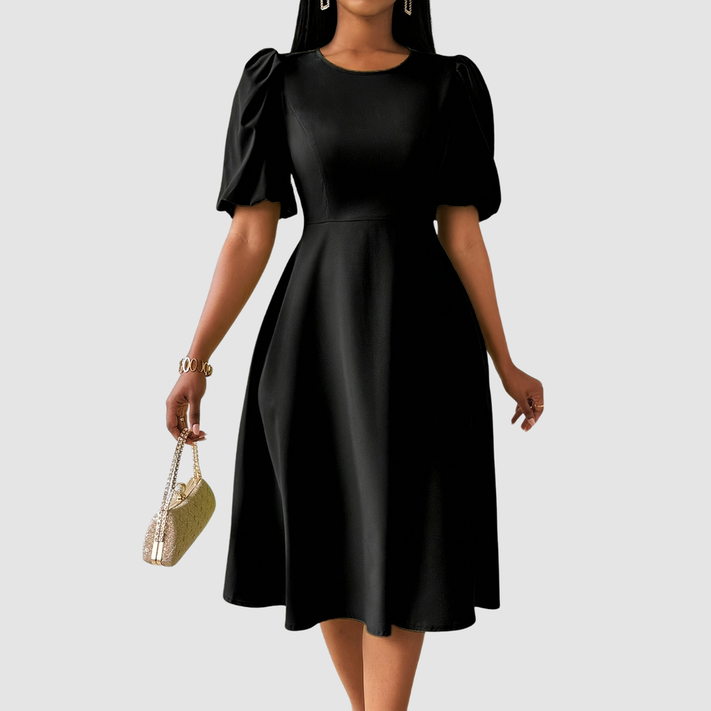 Clara Bloom - Vestido midi sofisticado