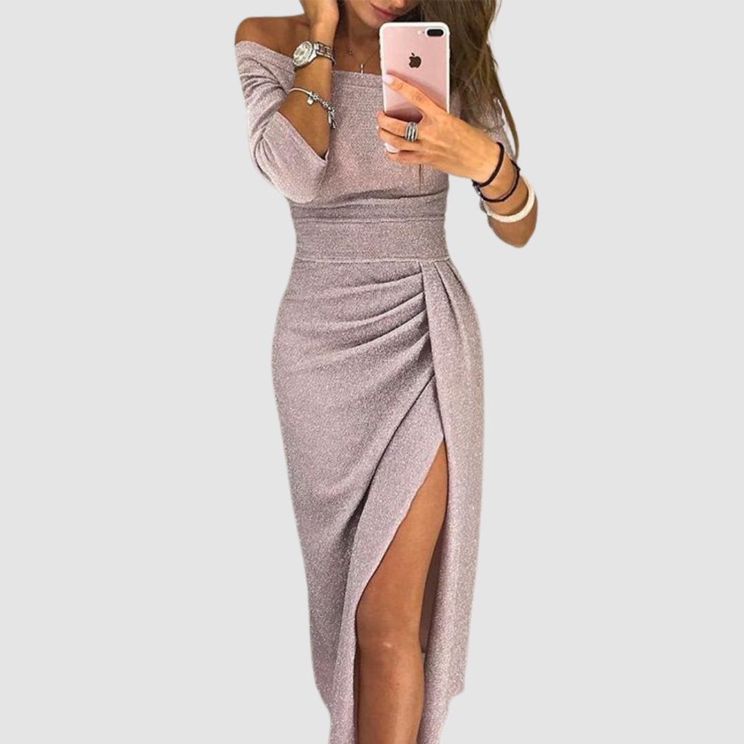 Eirian - Vestido de gala con cuello halter