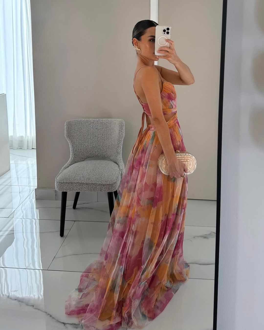 Bella - Vestido largo floral elegante
