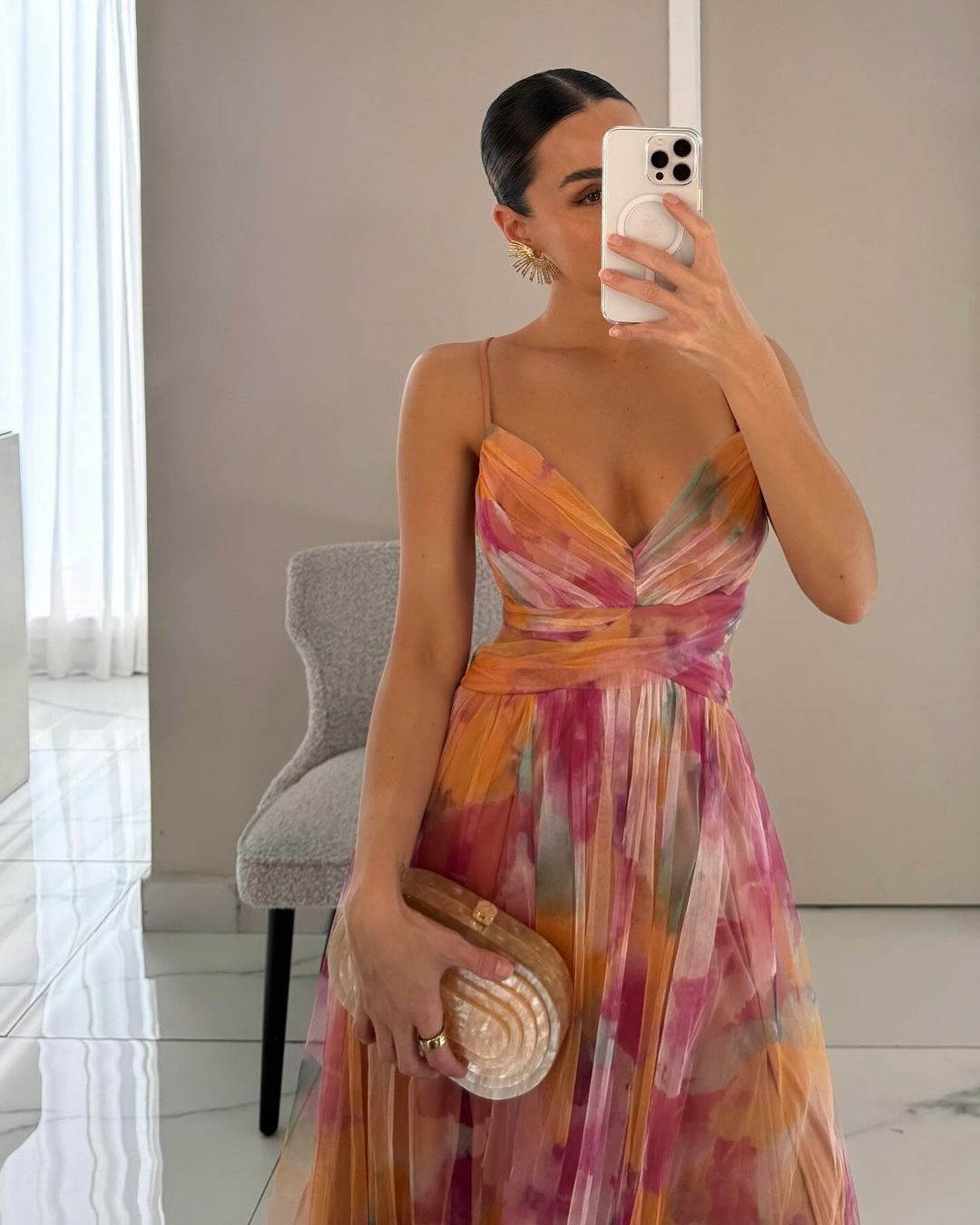 Bella - Vestido largo floral elegante