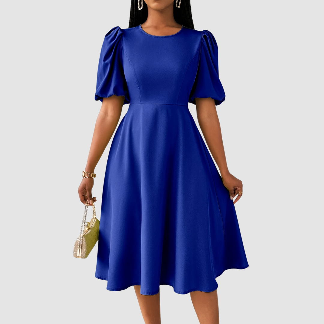 Clara Bloom - Vestido midi sofisticado