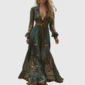 Alina Soleil - Vestido largo boho romántico