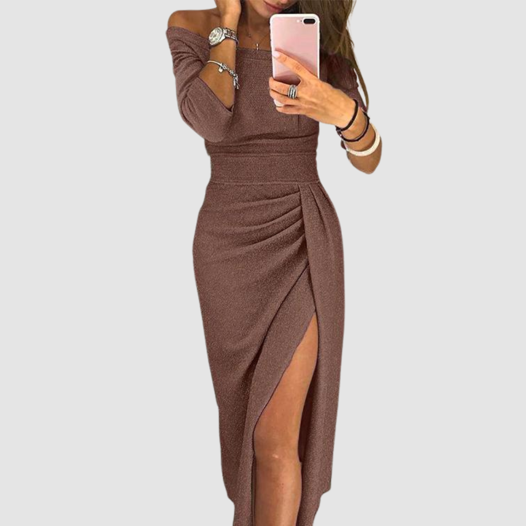 Eirian - Vestido de gala con cuello halter