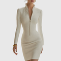 Harriet - Vestido corto efecto piel de silueta reloj de arena