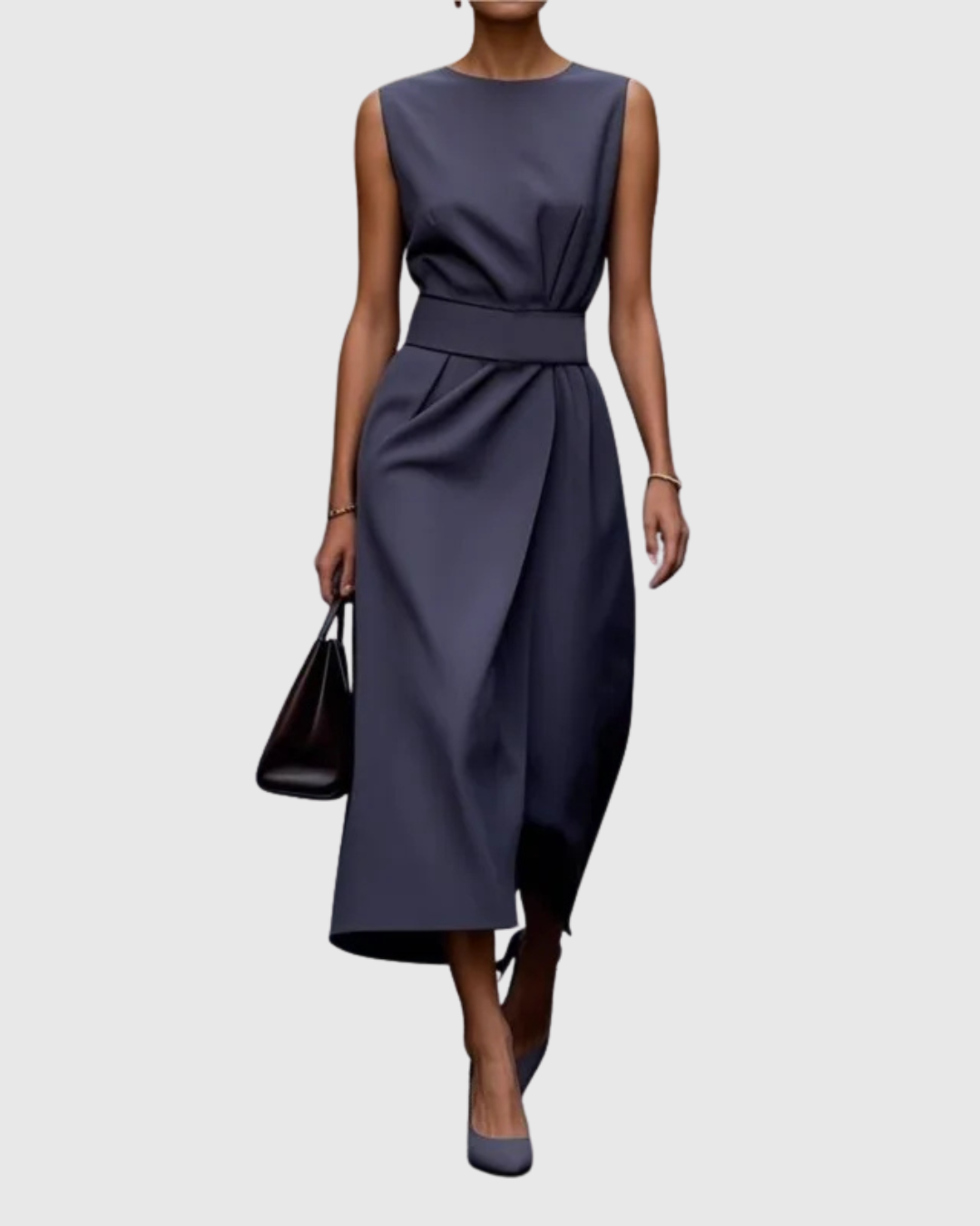 Clarimond - Vestido elegante de cuello redondo