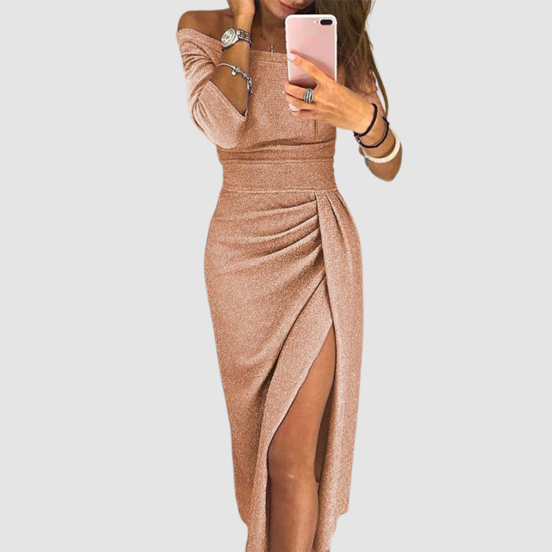 Eirian - Vestido de gala con cuello halter