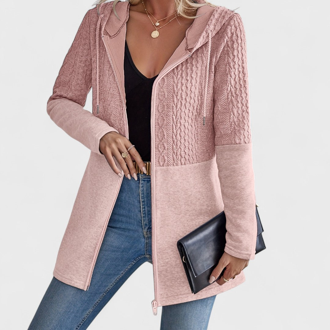 Valentino - Cárdigan largo con capucha para mujer
