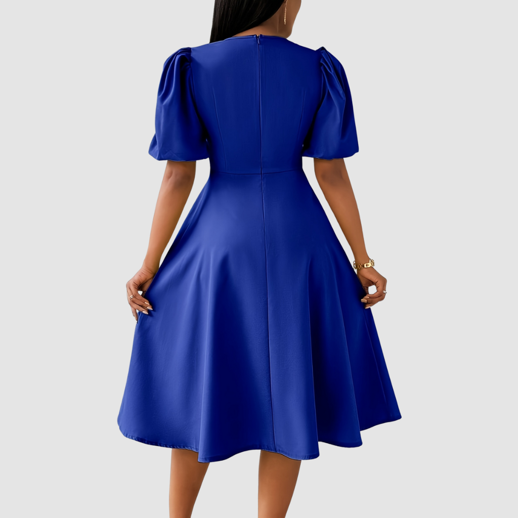Clara Bloom - Vestido midi sofisticado