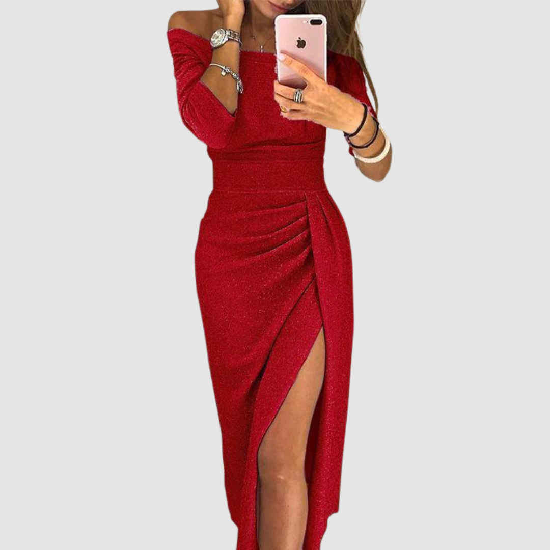 Eirian - Vestido de gala con cuello halter