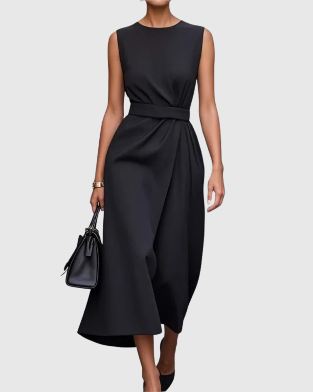 Clarimond - Vestido elegante de cuello redondo