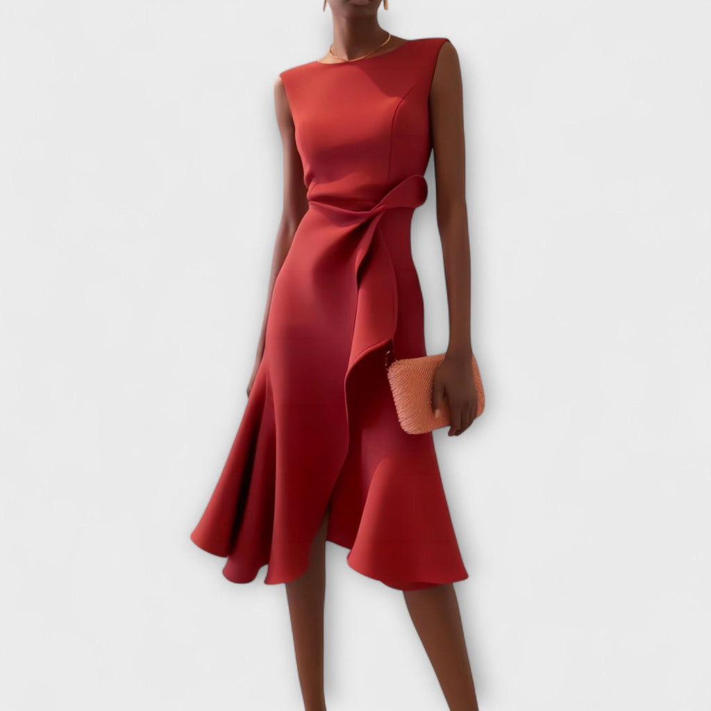Ariana - Vestido midi plisado