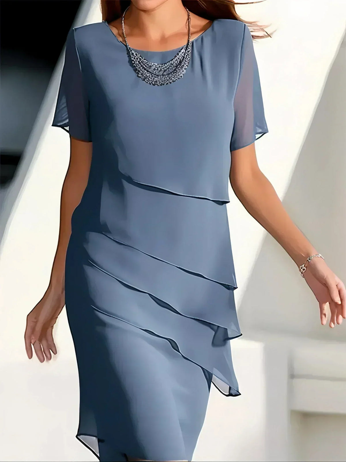 Aria - Vestido de gasa a capas
