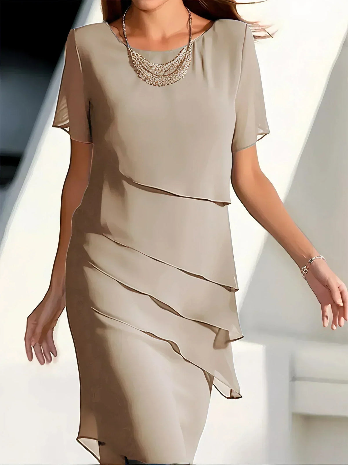 Aria - Vestido de gasa a capas