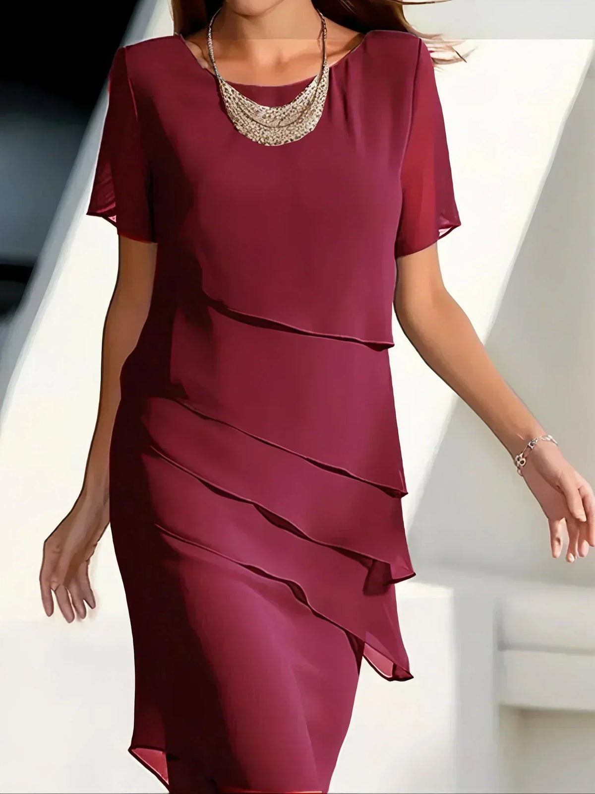 Aria - Vestido de gasa a capas