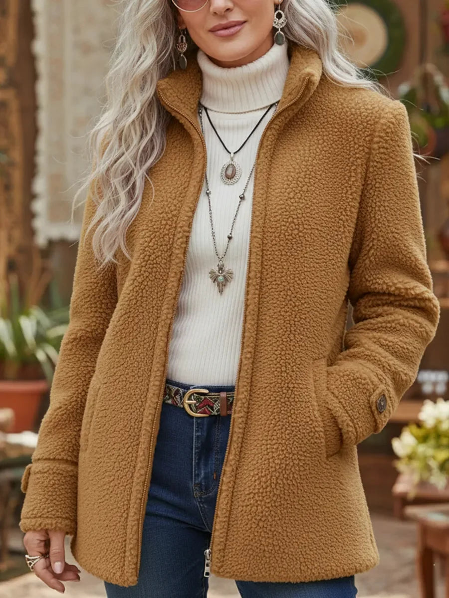 Vanessa | Chaqueta de Forro Polar Sherpa Completa y Acogedora