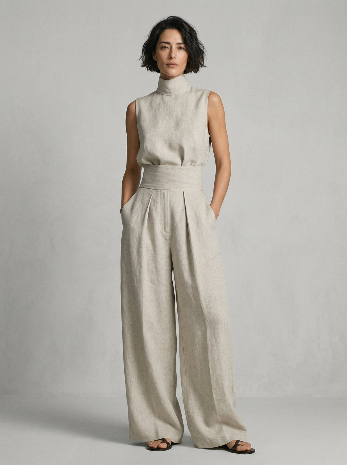 Nuria | Conjunto de Top Sin Mangas Minimalista