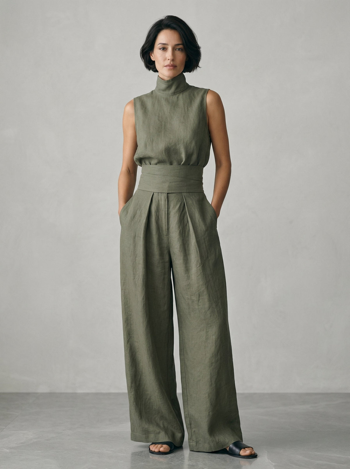Nuria | Conjunto de Top Sin Mangas Minimalista