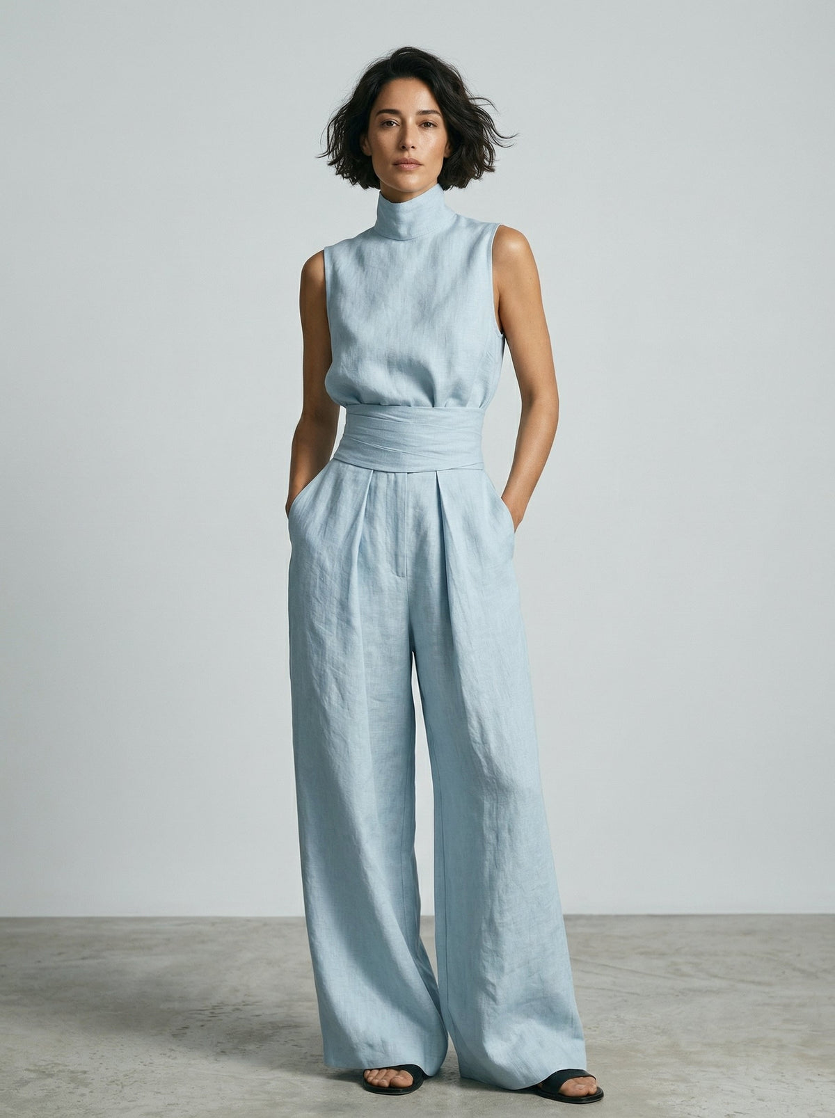 Nuria | Conjunto de Top Sin Mangas Minimalista
