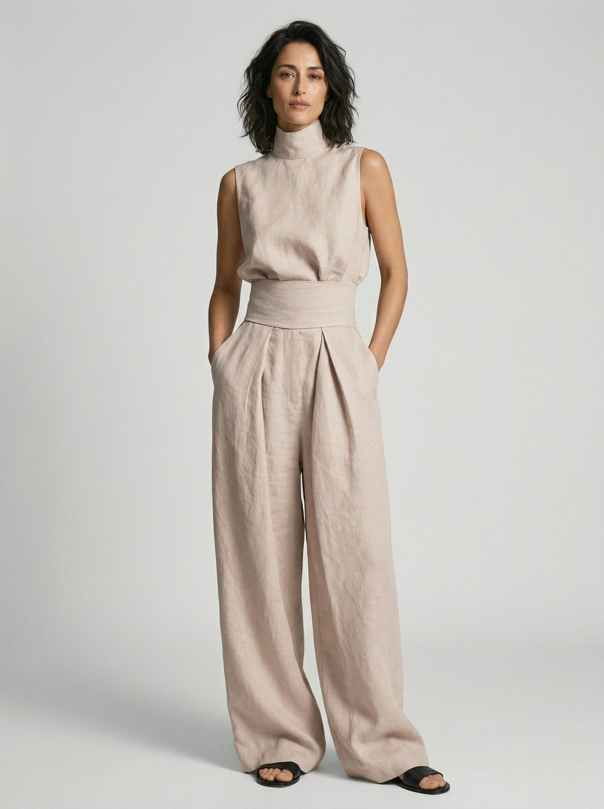 Nuria | Conjunto de Top Sin Mangas Minimalista
