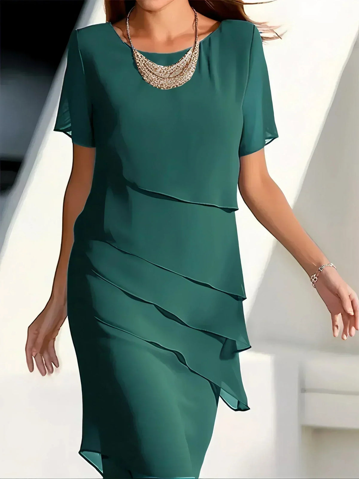 Aria - Vestido de gasa a capas