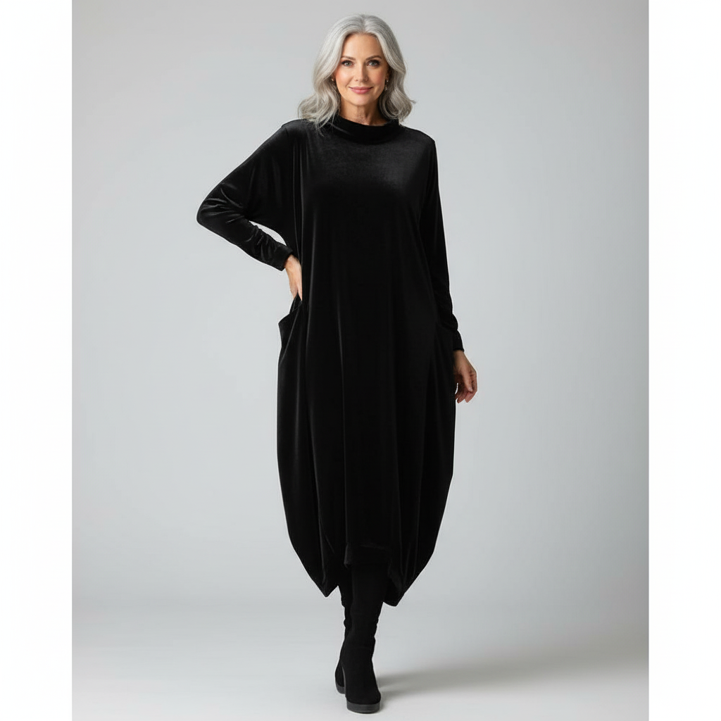 Etta - Vestido elegante de otoño con bolsillos
