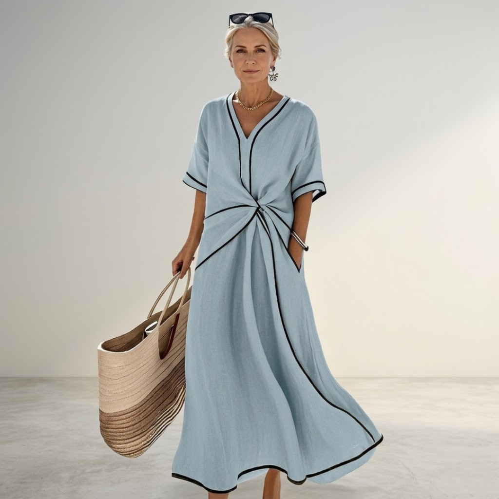 Lyra - Vestido holgado con escote en V