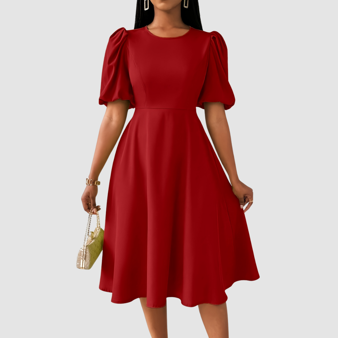 Clara Bloom - Vestido midi sofisticado